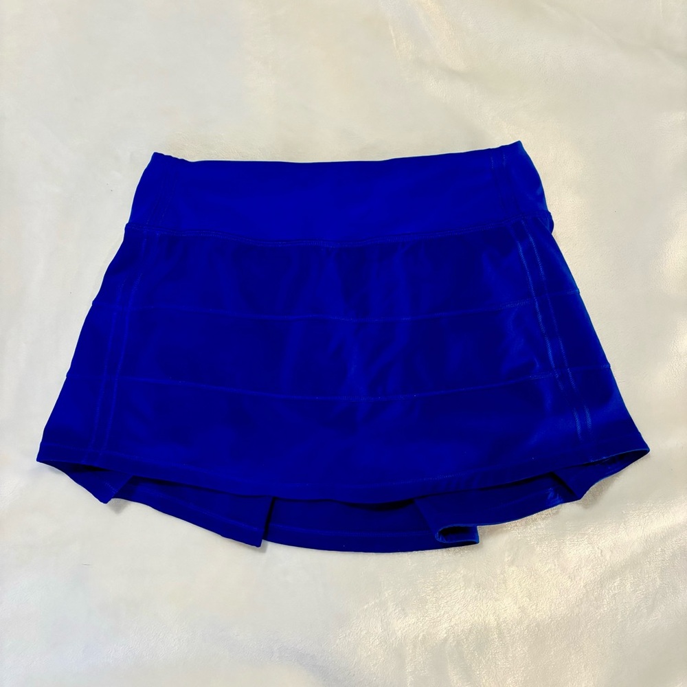 ✨RARE✨ Lululemon Jet Stream Blue Pace Rival Skirt Regular Length Size 2